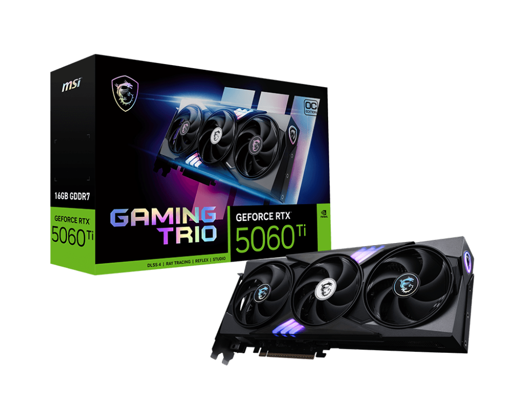 MSI RTX 5060 Ti 16G GAMING TRIO Dragon Graphics Card Review